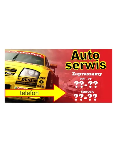 Baner – Auto Serwis Reklamowy Gotowe Wzory Banerów