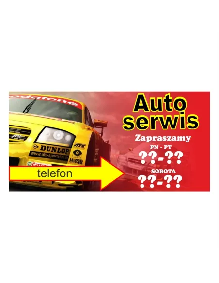 Baner – Auto Serwis Reklamowy Gotowe Wzory Banerów