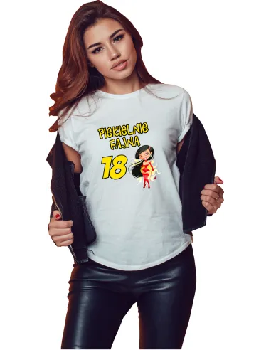 Koszulka Prezent na Urodziny dla Kobiety 16 70 z Nadrukiem