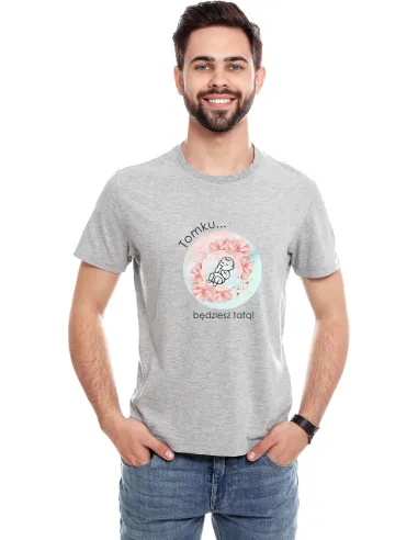 Koszulka z Nadrukiem Personalizowany na Prezent dla Taty