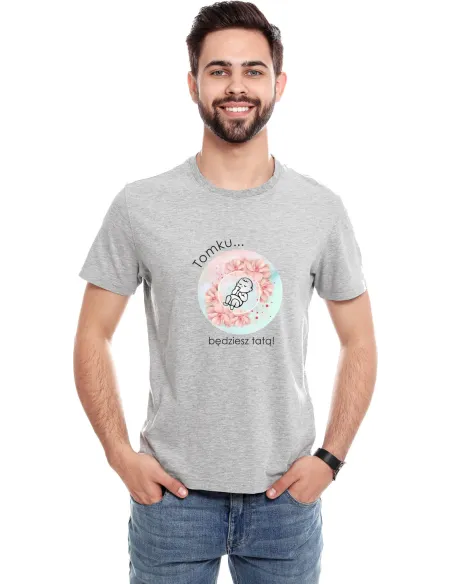 Koszulka z Nadrukiem Personalizowany na Prezent dla Taty