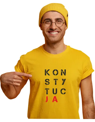 Koszulka – Shirt Nadrukiem Prezent Konstytucja Reklamowy