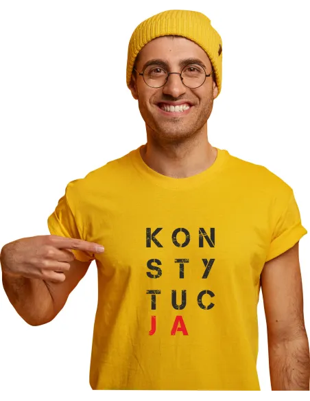 Koszulka – Shirt Nadrukiem Prezent Konstytucja Reklamowy