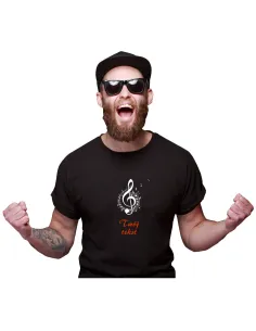 Koszulka z Nadrukiem Chłopaka Twój Tekst Nuta dla Chłopaka