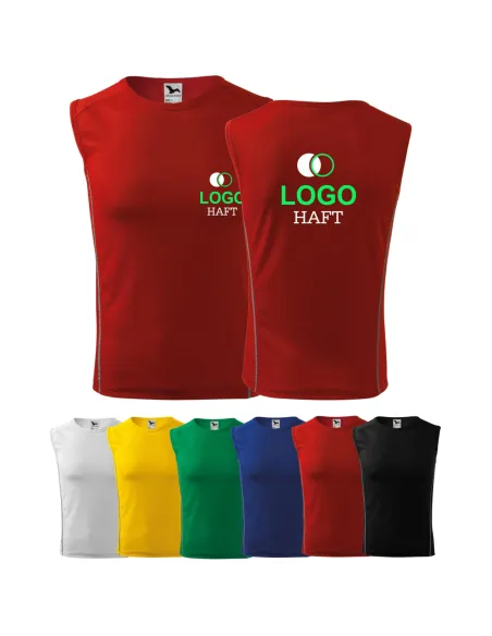 Męski Bezrękawnik Firmowy z Haftem logo x5 szt z logo