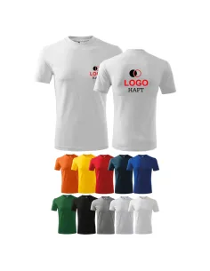 T – Shirt Koszulka Firmowa Męska z logo Haftem z Haftem