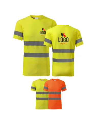 Koszulka Ostrzegawcza Adler Protect z Nadrukiem z Haftem