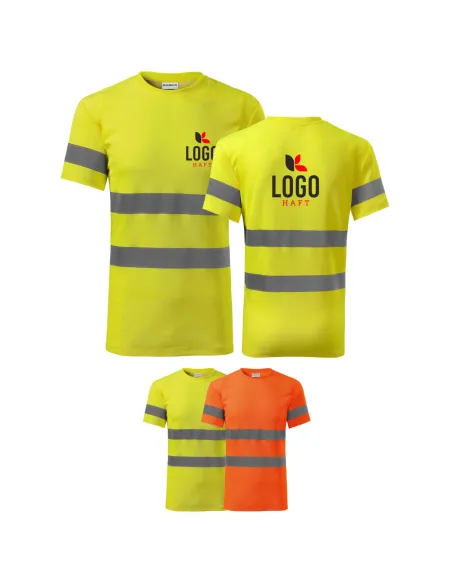 Koszulka Ostrzegawcza Adler Protect z Nadrukiem z Haftem