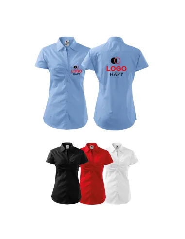 Koszula Firmowa Biurowa logo Nadrukiem Haftem z Nadrukiem