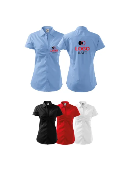 Koszula Firmowa Biurowa logo Nadrukiem Haftem z Nadrukiem