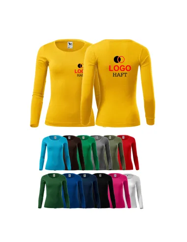 Koszulka Firmowa Długim Rękawem Własnym Haftem z Haftem