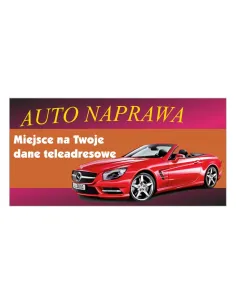 Baner – Auto Naprawa Reklamowy Gotowe Wzory Banerów