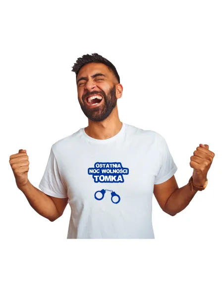 Koszulka z Nadrukiem Wieczór Kawalerski Prezent Ostatnia