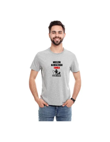 Koszulka z Imieniem Prezent Wieczór Kawalerski z Nadrukiem