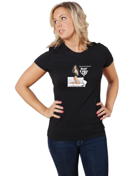 Koszulka – Shirt Nadrukiem Home Is Where Gotowy Projekt