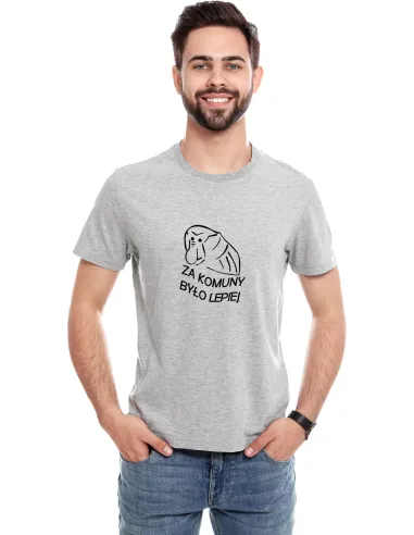 Koszulka Janusz Nosacz z Nadrukiem Napis za Komuny Było