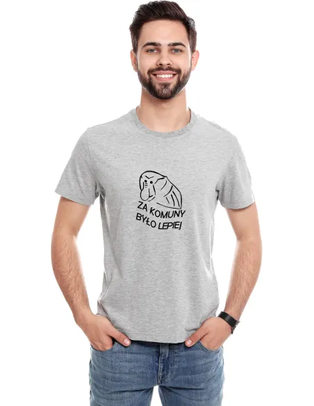 Koszulka Janusz Nosacz z Nadrukiem Napis za Komuny Było