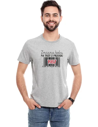 Koszulka z Nadrukiem Prezent Zmiana Kodu Personalizowany