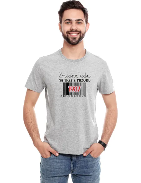 Koszulka z Nadrukiem Prezent Zmiana Kodu Personalizowany