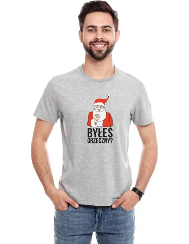 Koszulka z Nadrukiem Prezent Byłeś Grzeczny Święta Gwiazdka