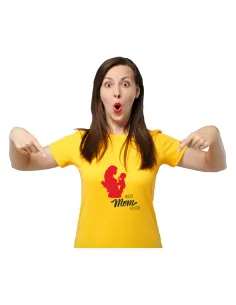 Koszulka z Nadrukiem Prezent Best Mom Ever Personalizowany