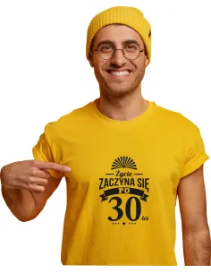 Koszulka z Nadrukiem Prezent 30 Urodziny Personalizowany