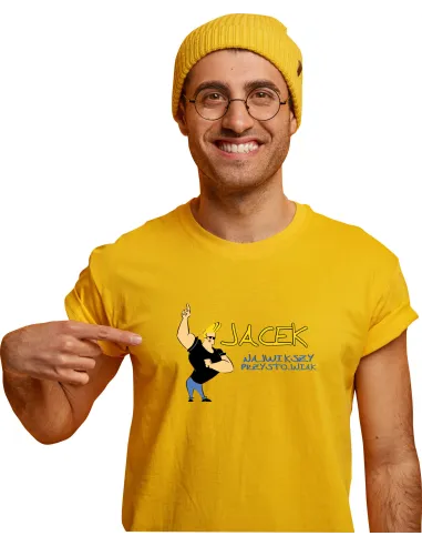 Koszulka Imieniem Napis Największy Przystojniak z Nadrukiem