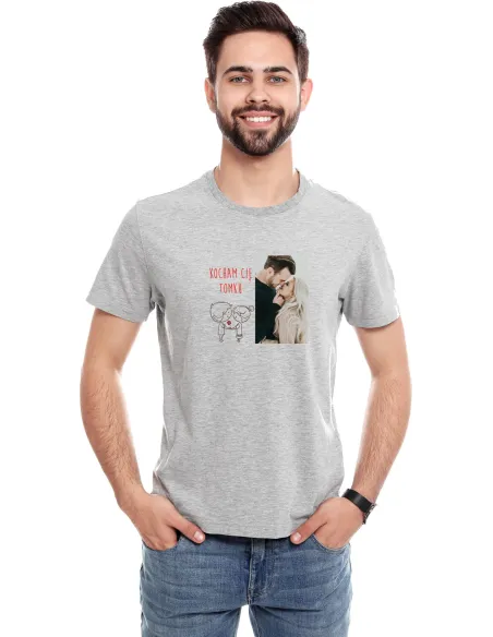 Koszulka Imieniem Napis Walentynki Kocham Cię z Nadrukiem