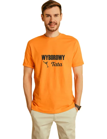 Koszulka z Nadrukiem Napis Wyborowy Tata Personalizowany