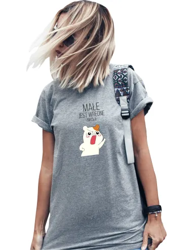 Koszulka Imieniem Napisem Małe Jest Wredne Personalizowany