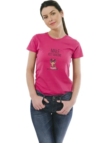 Koszulka z Imieniem Nadrukiem Małe Jest Wredne z Nadrukiem