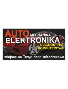 Baner – Auto Mechanika Elektronika Reklamowy Gotowe