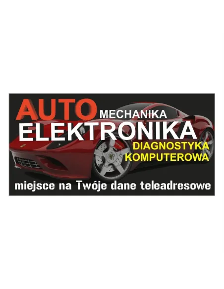 Baner – Auto Mechanika Elektronika Reklamowy Gotowe