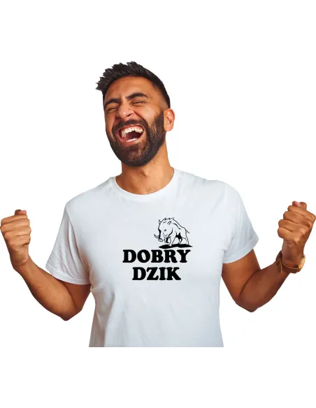 Koszulka z Nadrukiem Prezent Dobry Dzik Personalizowany