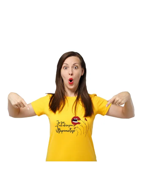 Koszulka z Nadrukiem Ja Się Nie Obrażam Personalizowany