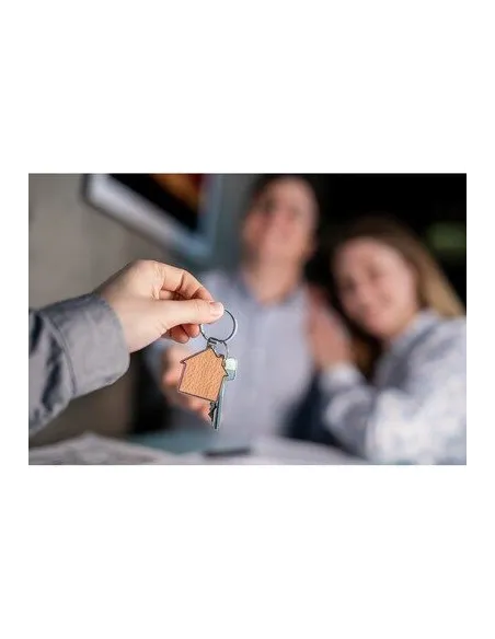 Brelok do Kluczy "domek" z Nadrukiem UV logo 200 szt