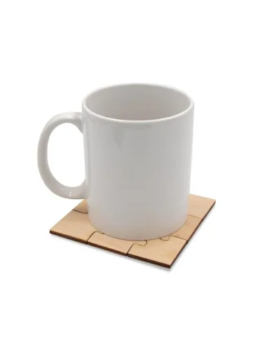 Podkładka pod Kubek "puzzle" z Nadrukiem UV logo 100 szt