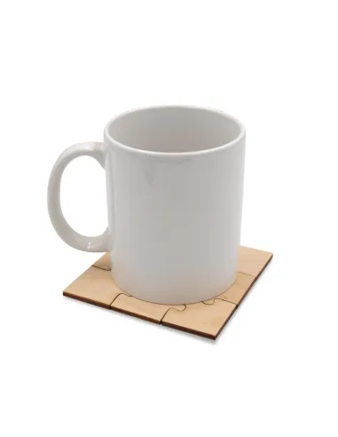 Podkładka pod Kubek "puzzle" z Nadrukiem UV logo 200 szt