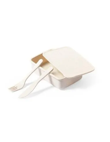 Pudełko Śniadaniowe 700 ml Sztućce Nadrukiem UV logo