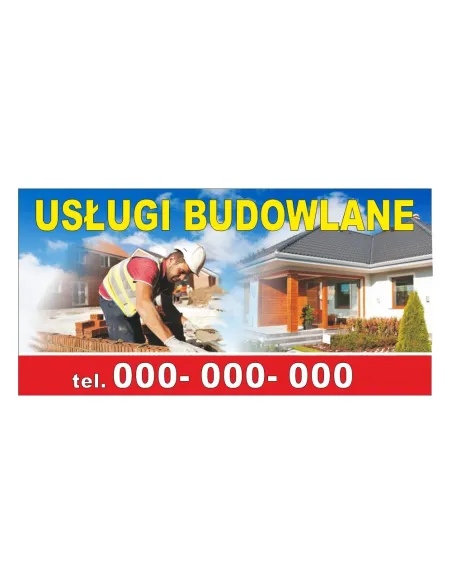 Baner Reklamowy Gotowe Wzory Banerów Usługi Budowlane