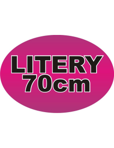 Naklejki z logo Reklamowy 60cm Litery Plotowane Wycinane