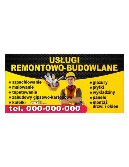 Baner Reklamowy Gotowe Wzory Banerów Usługi Remontowo