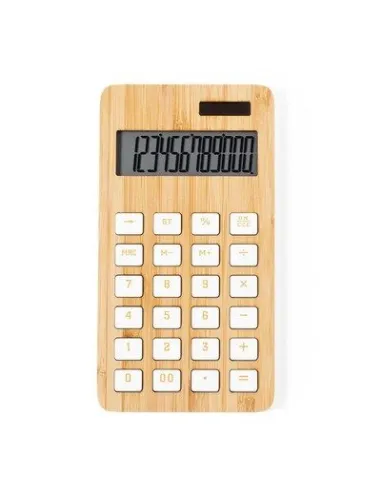 Bambusowy Kalkulator z Nadrukiem 10 szt – UV logo 10 szt