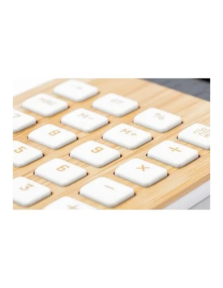 Bambusowy Kalkulator z Nadrukiem 20 szt – UV logo 20 szt