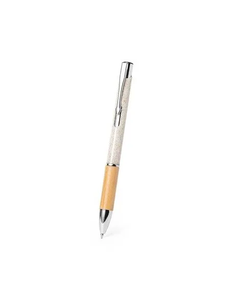 Długopis z Bambusa i 500 szt Słomy Pszenicznej Nadrukiem