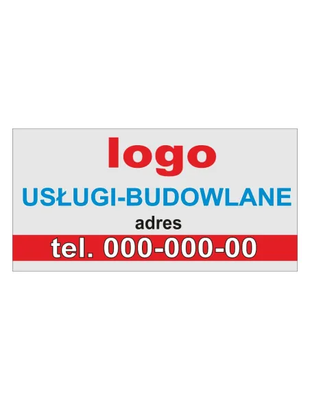 Baner Reklamowy Gotowe Wzory Banerów – Usługi – Budowlane