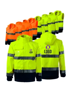 Kurtka Ostrzegawcza Firmowa z 10 sztuk Własnym Haftem