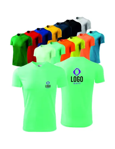 Koszulki Koszulka T – Shirt z Nadrukiem Haftem logo