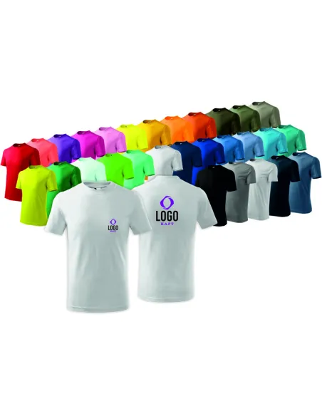 Koszulka Dziecięca Shirt Własnym Haftem Nadrukiem logo