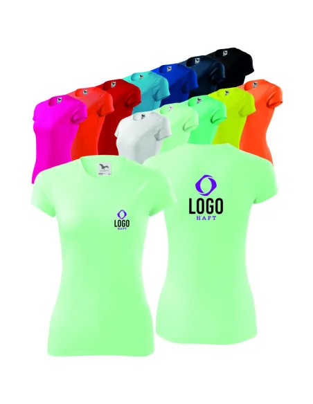 Koszulka Damska T – Shirt z Własnym Haftem Nadrukiem logo